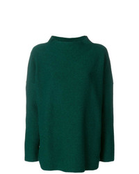 Темно-зеленый свободный свитер от Daniela Gregis