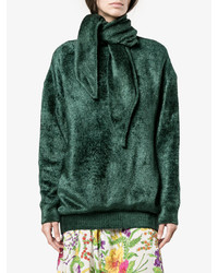 Темно-зеленый свободный свитер от Balenciaga