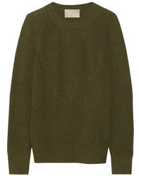 Темно-зеленый свободный свитер от Jason Wu