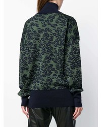 Темно-зеленый свободный свитер от Sonia Rykiel