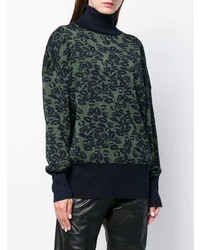 Темно-зеленый свободный свитер от Sonia Rykiel