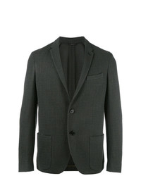Мужской темно-зеленый твидовый пиджак от Fendi