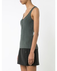 Темно-зеленый топ без рукавов от Misha Nonoo
