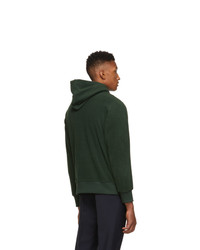 Мужской темно-зеленый флисовый худи от Harmony