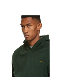 Мужской темно-зеленый флисовый худи от Harmony