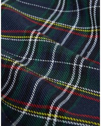 Темно-зеленый хлопковый нагрудный платок в шотландскую клетку от Reclaimed Vintage