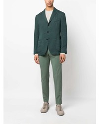 Мужской темно-зеленый хлопковый пиджак от Boglioli