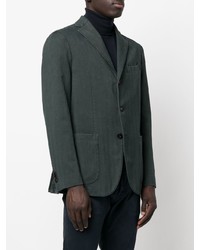 Мужской темно-зеленый хлопковый пиджак от Boglioli