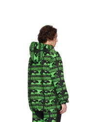 Мужской темно-зеленый худи с принтом от Perks And Mini