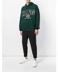 Мужской темно-зеленый худи с принтом от Dolce & Gabbana