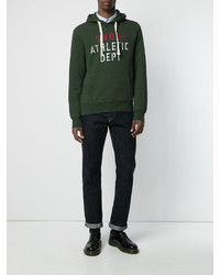 Мужской темно-зеленый худи от Sun 68