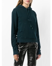Женский темно-зеленый худи от Saint Laurent