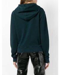 Женский темно-зеленый худи от Saint Laurent