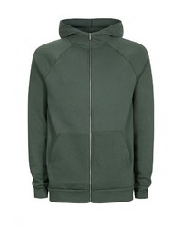 Мужской темно-зеленый худи от Topman