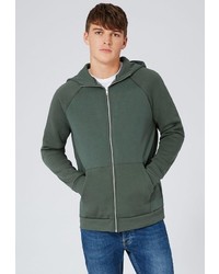 Мужской темно-зеленый худи от Topman