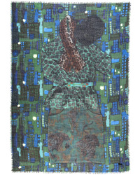 Женский темно-зеленый шарф в шотландскую клетку от Evans