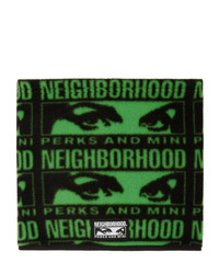 Мужской темно-зеленый шарф с принтом от Perks And Mini
