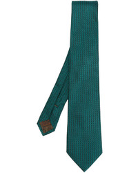 Мужской темно-зеленый шелковый галстук от Church's