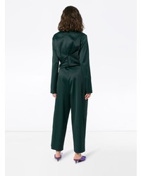 Темно-зеленый шелковый комбинезон от Sies Marjan