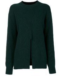 Женский темно-зеленый шелковый свитер от Proenza Schouler