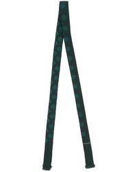 Женский темно-зеленый шелковый шарф от Lanvin