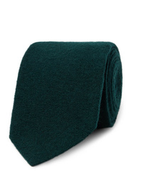 Мужской темно-зеленый шерстяной галстук от Lardini
