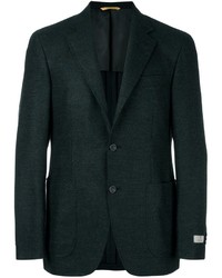 Мужской темно-зеленый шерстяной пиджак от Canali