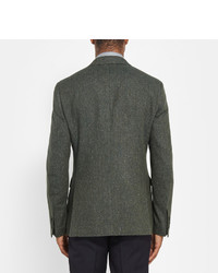 Мужской темно-зеленый шерстяной пиджак от Etro