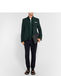 Мужской темно-зеленый шерстяной пиджак от Marni