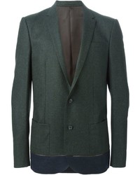 Мужской темно-зеленый шерстяной пиджак от Kolor