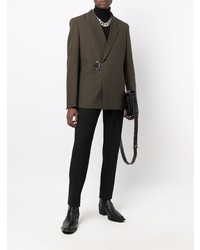 Мужской темно-зеленый шерстяной пиджак от Givenchy