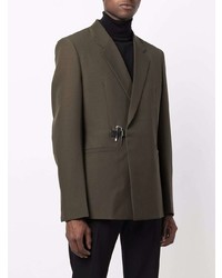 Мужской темно-зеленый шерстяной пиджак от Givenchy