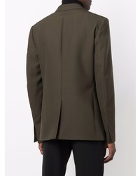 Мужской темно-зеленый шерстяной пиджак от Givenchy