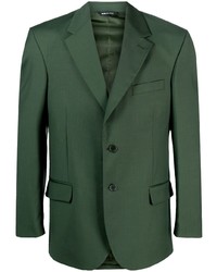 Мужской темно-зеленый шерстяной пиджак от Paura