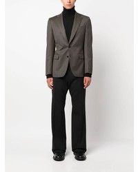 Мужской темно-зеленый шерстяной пиджак от FURSAC