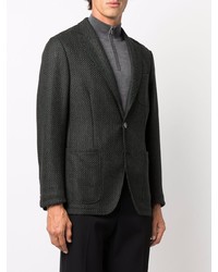 Мужской темно-зеленый шерстяной пиджак от Canali