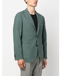 Мужской темно-зеленый шерстяной пиджак от Boglioli
