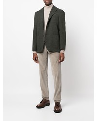 Мужской темно-зеленый шерстяной пиджак от Boglioli