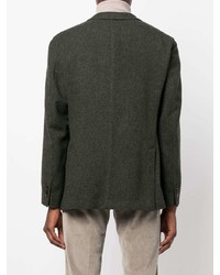 Мужской темно-зеленый шерстяной пиджак от Boglioli