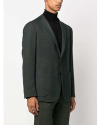 Мужской темно-зеленый шерстяной пиджак от Boglioli