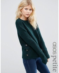 Женский темно-зеленый шерстяной свитер от Asos