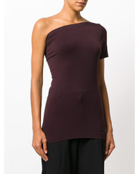 Темно-коричневая блузка от Helmut Lang