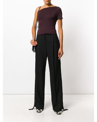 Темно-коричневая блузка от Helmut Lang