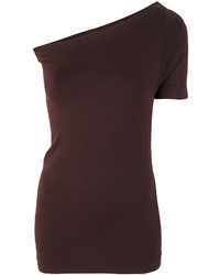 Темно-коричневая блузка от Helmut Lang