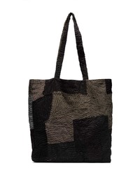 Мужская темно-коричневая большая сумка из плотной ткани от By Walid