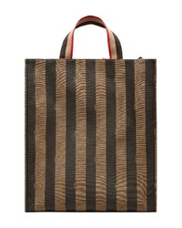 Мужская темно-коричневая большая сумка из плотной ткани от Fendi