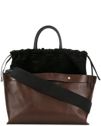 Темно-коричневая большая сумка от Marni