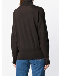 Женская темно-коричневая водолазка от Agnona