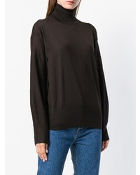 Женская темно-коричневая водолазка от Agnona