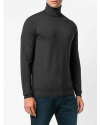 Мужская темно-коричневая водолазка от Dell'oglio